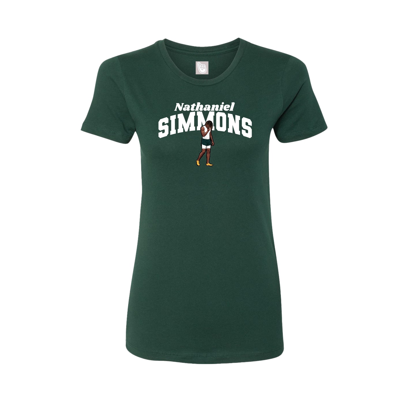 Womens Tee — Signature Arch in Green