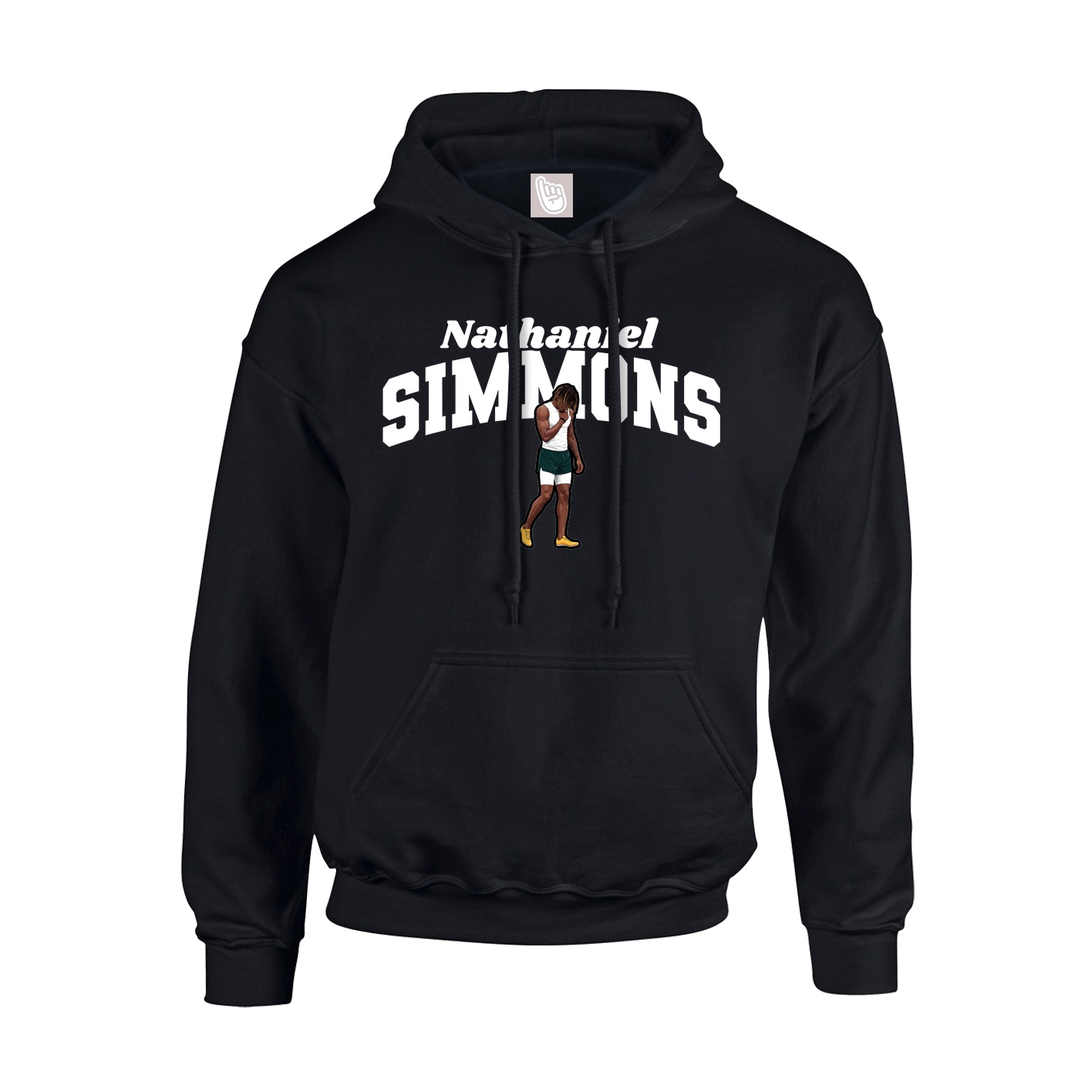 Youth Hoodie — Signature Arch in Black