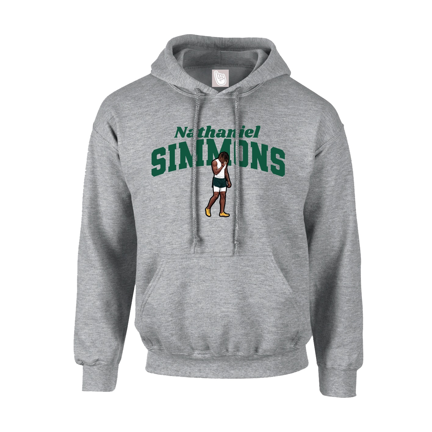 Youth Hoodie — Signature Arch in Grey