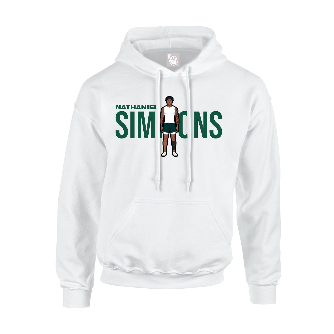 Hoodie — Player Name in White