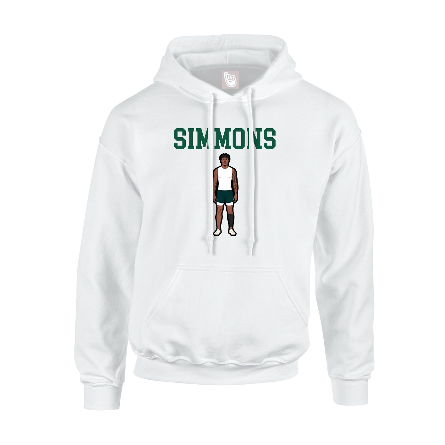 Hoodie — Shirsey in White