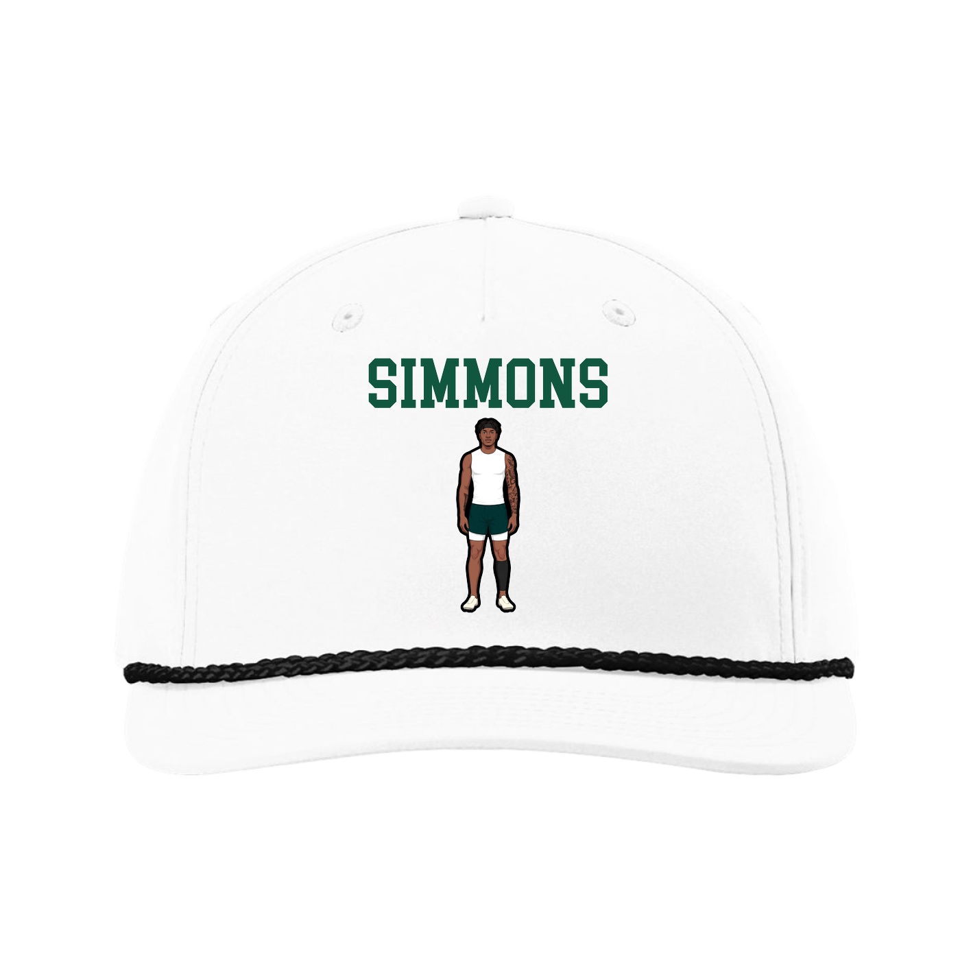 Five-Panel Classic Rope Cap — Shirsey in White