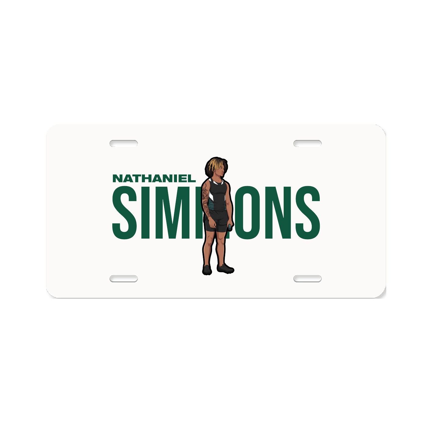 License Plate — Player Name in Classic