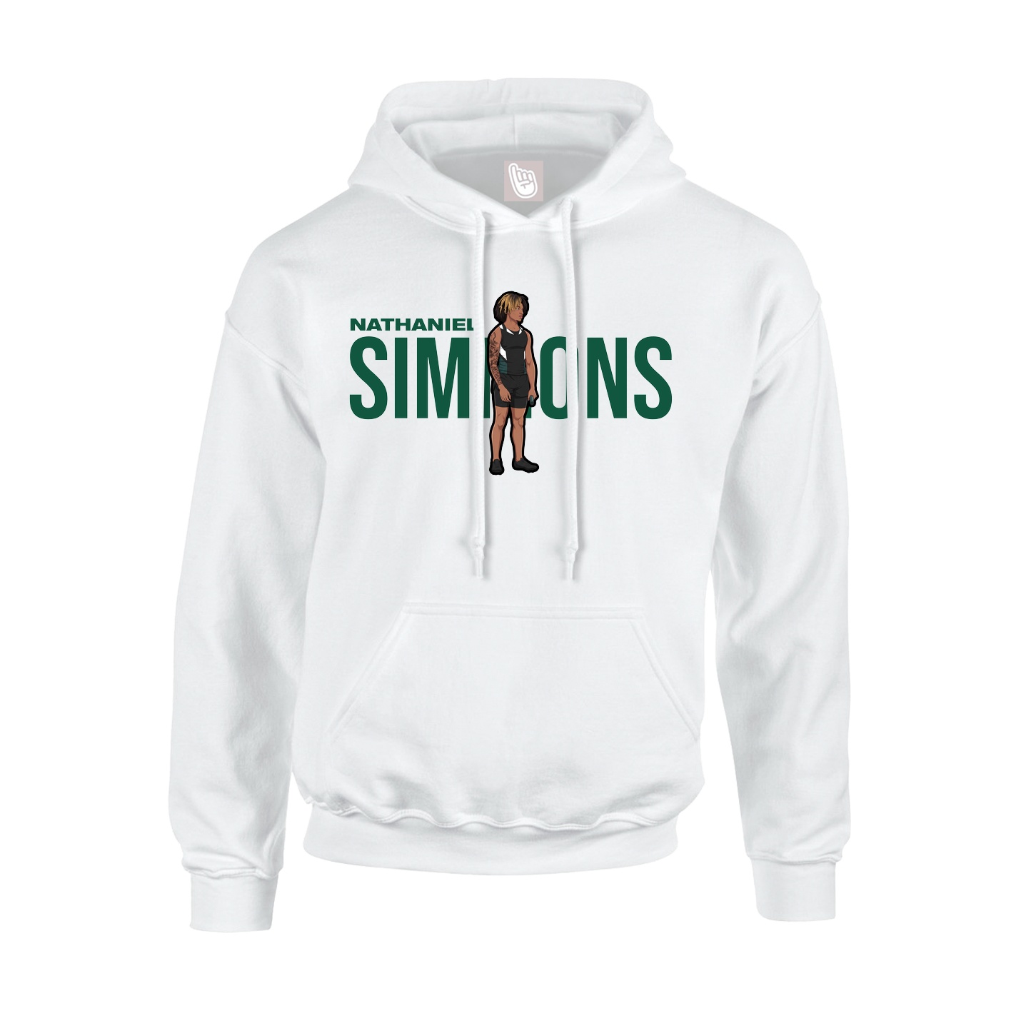 Hoodie — Player Name in White