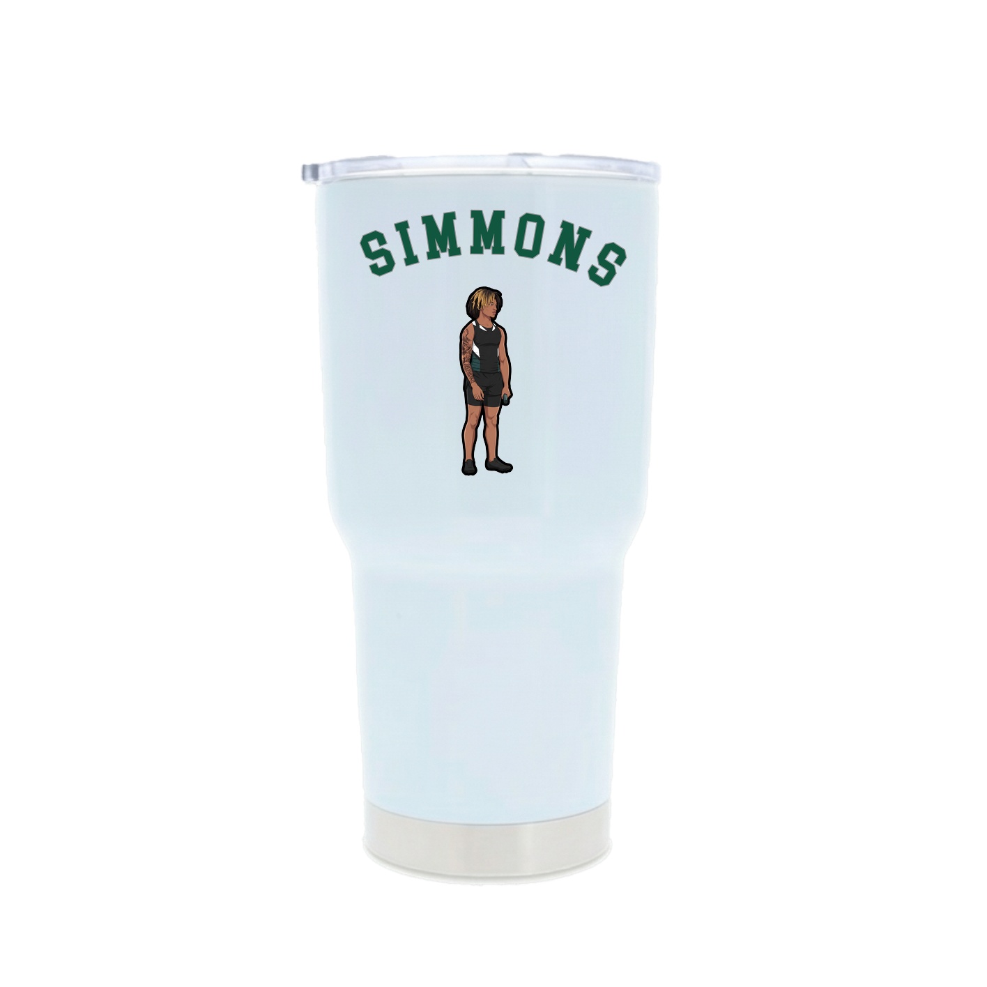30oz Stainless Steel Tumbler — Shirsey Arch in White