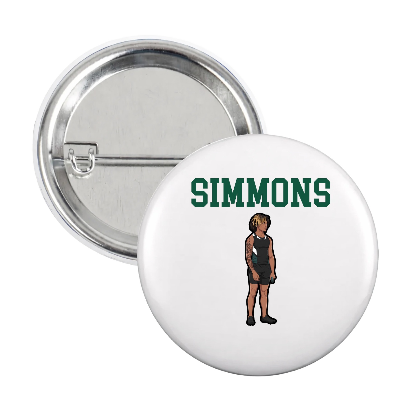 Game Day Button — Shirsey in White