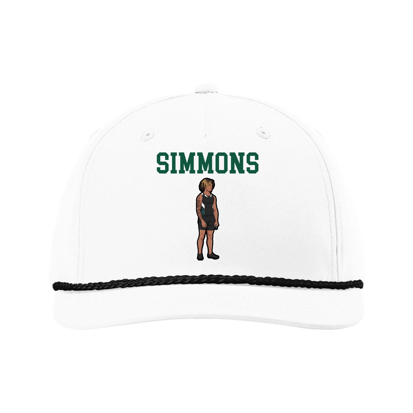 Five-Panel Classic Rope Cap — Shirsey in White