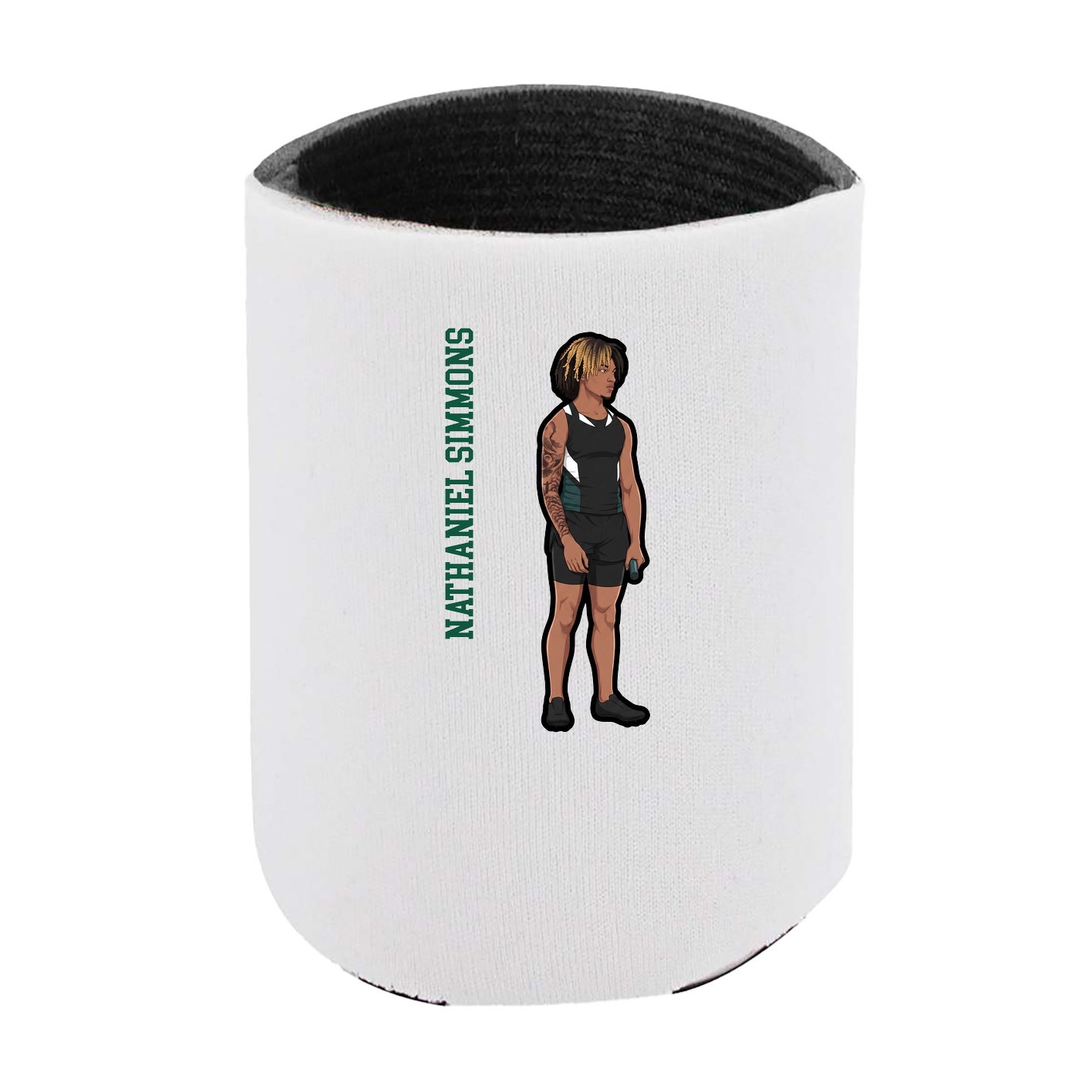 Can Holder — Name Vertical in White