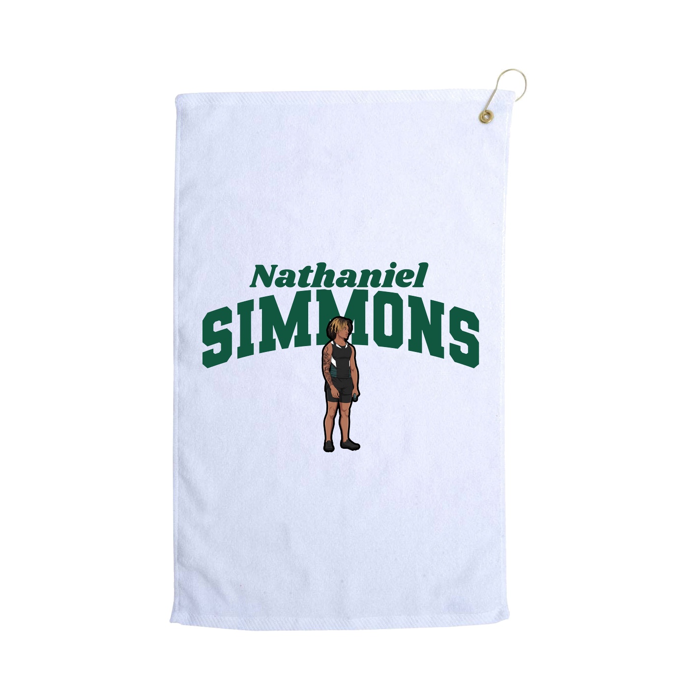 Golf Towel — Signature Arch in White