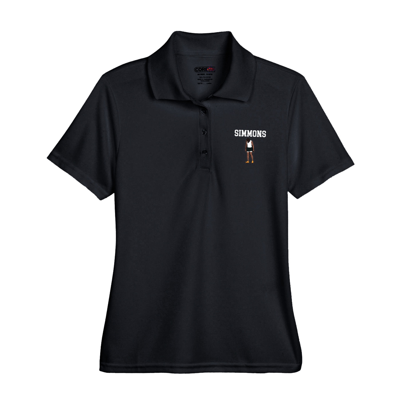 Womens Performance Polo — Shirsey in Black