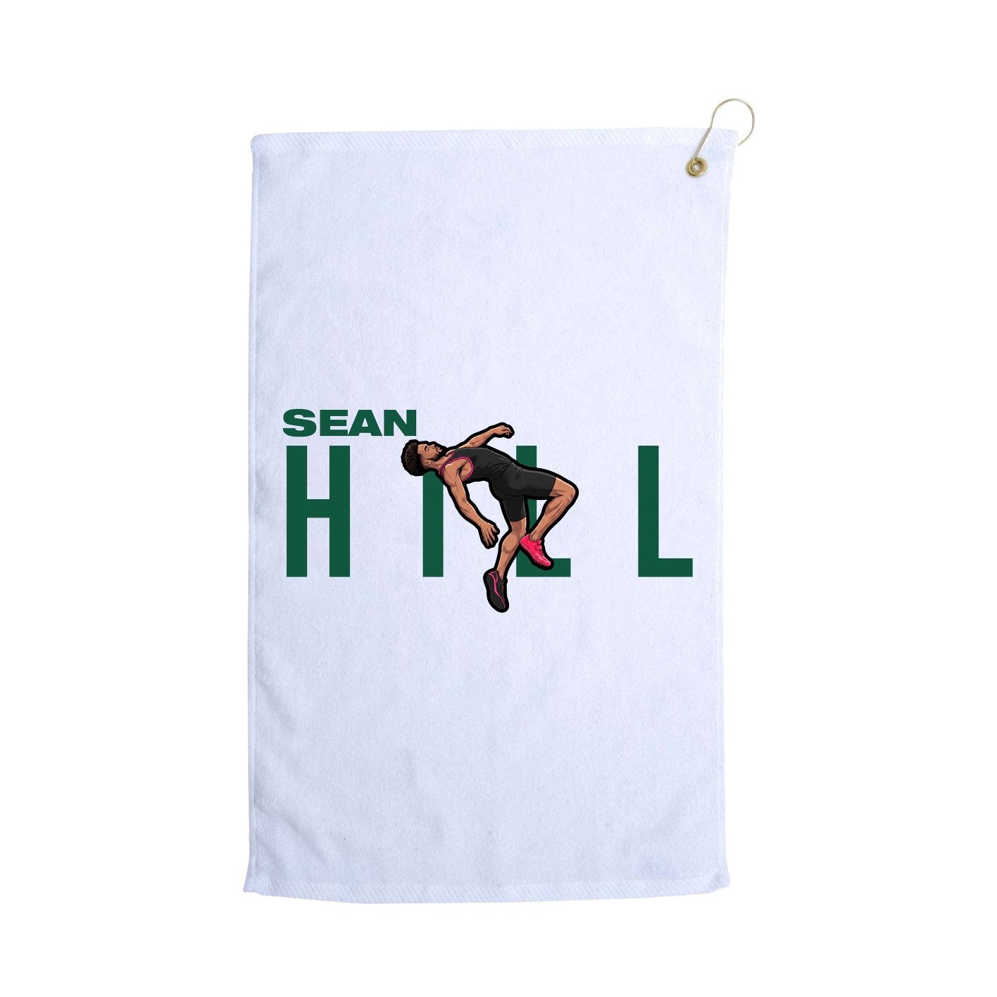 Golf Towel — Player Name in White