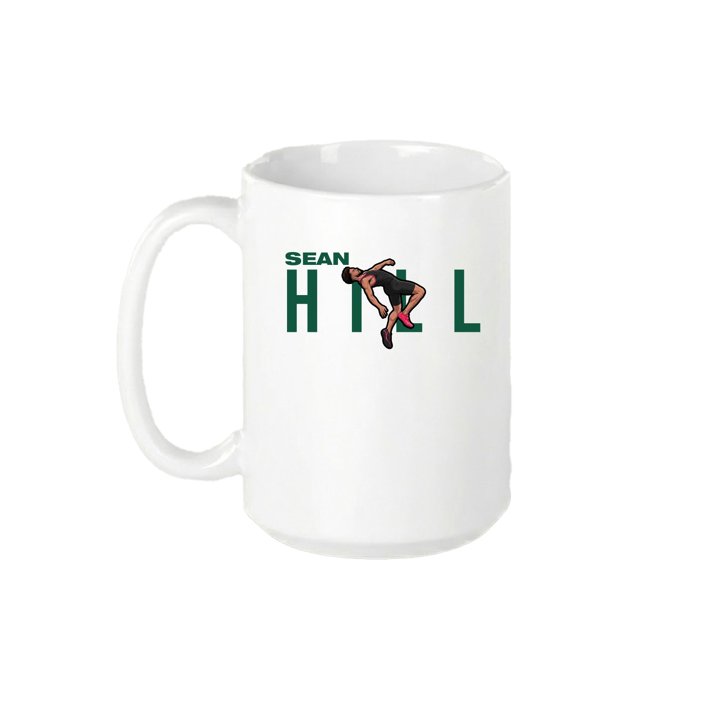 15oz Coffee Mug — Player Name in White