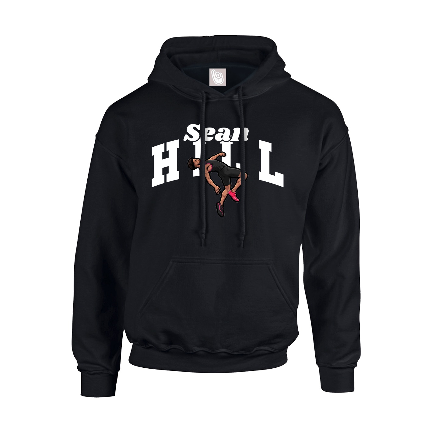 Youth Hoodie — Signature Arch in Black