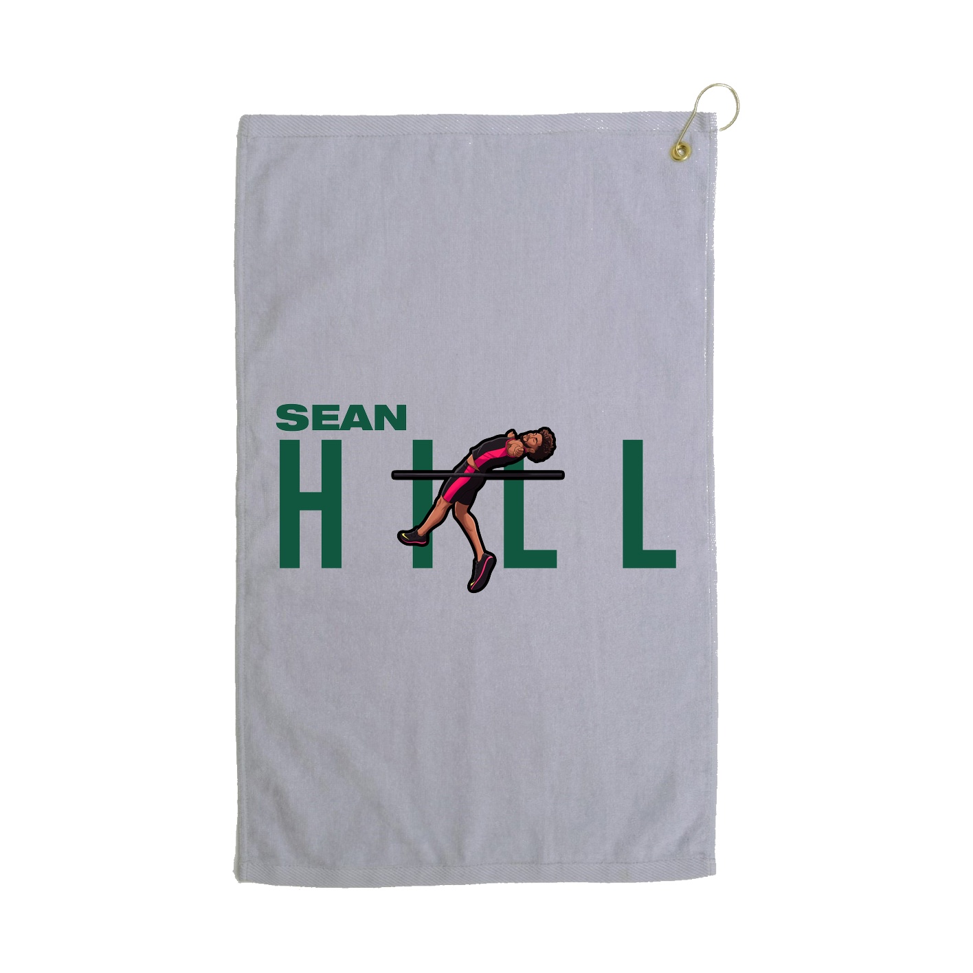 Golf Towel — Player Name in Grey