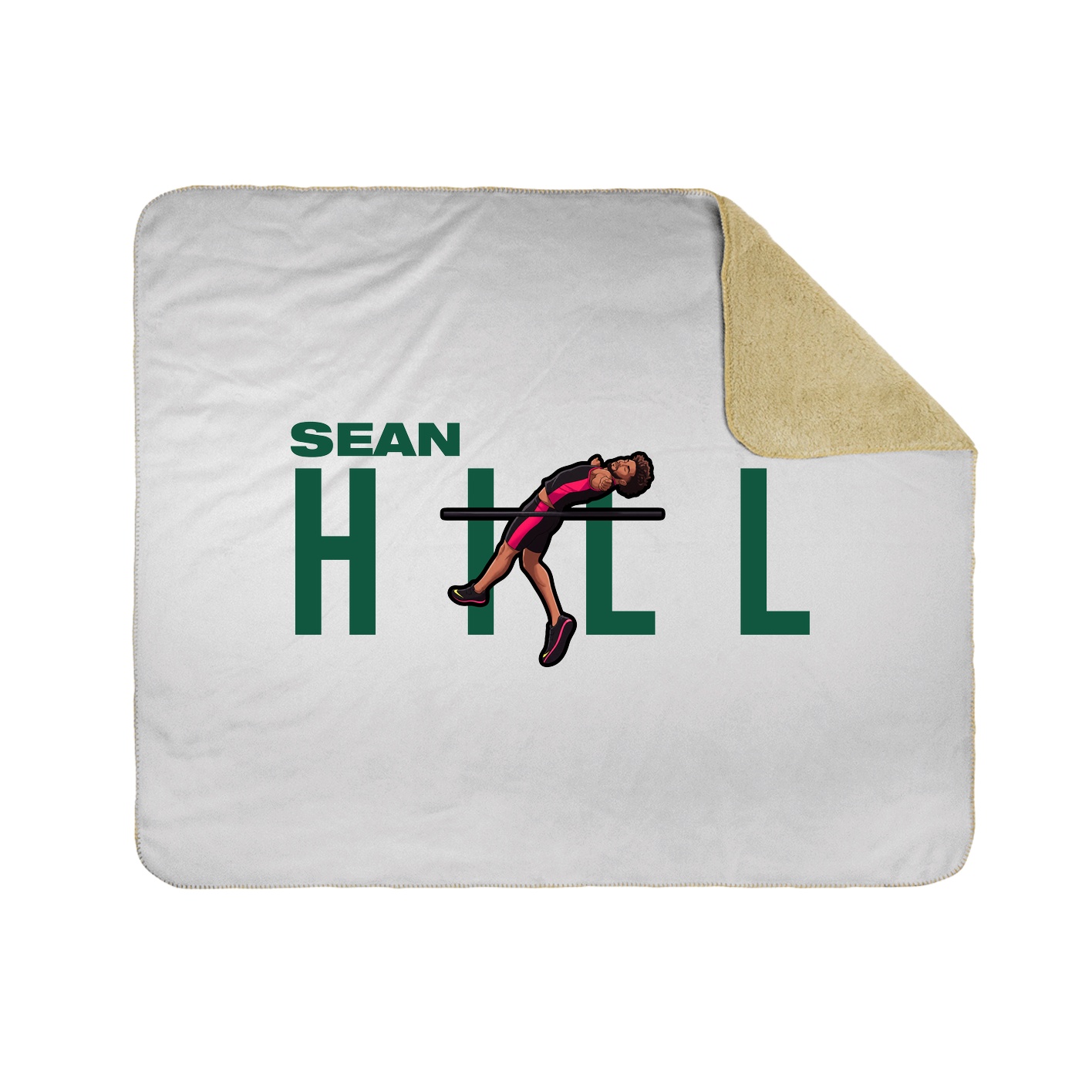 Throw Blanket — Player Name in White