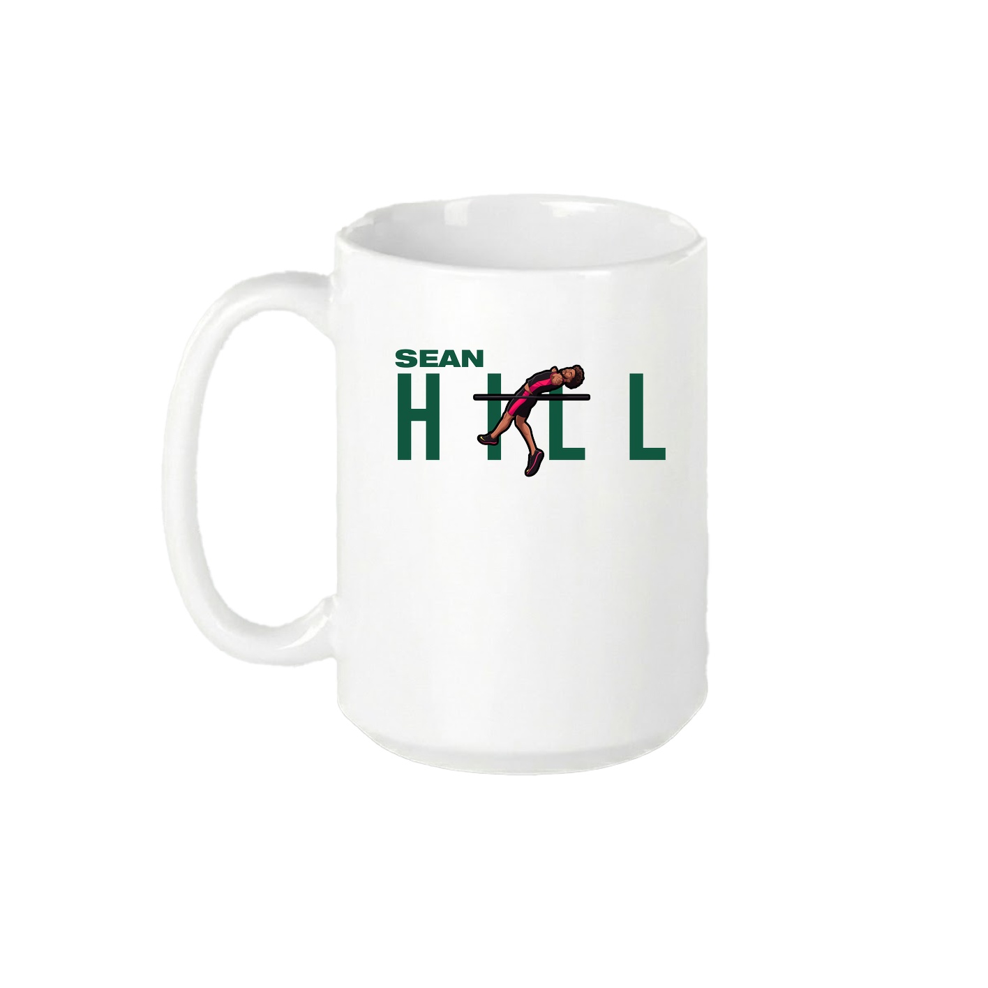15oz Coffee Mug — Player Name in White