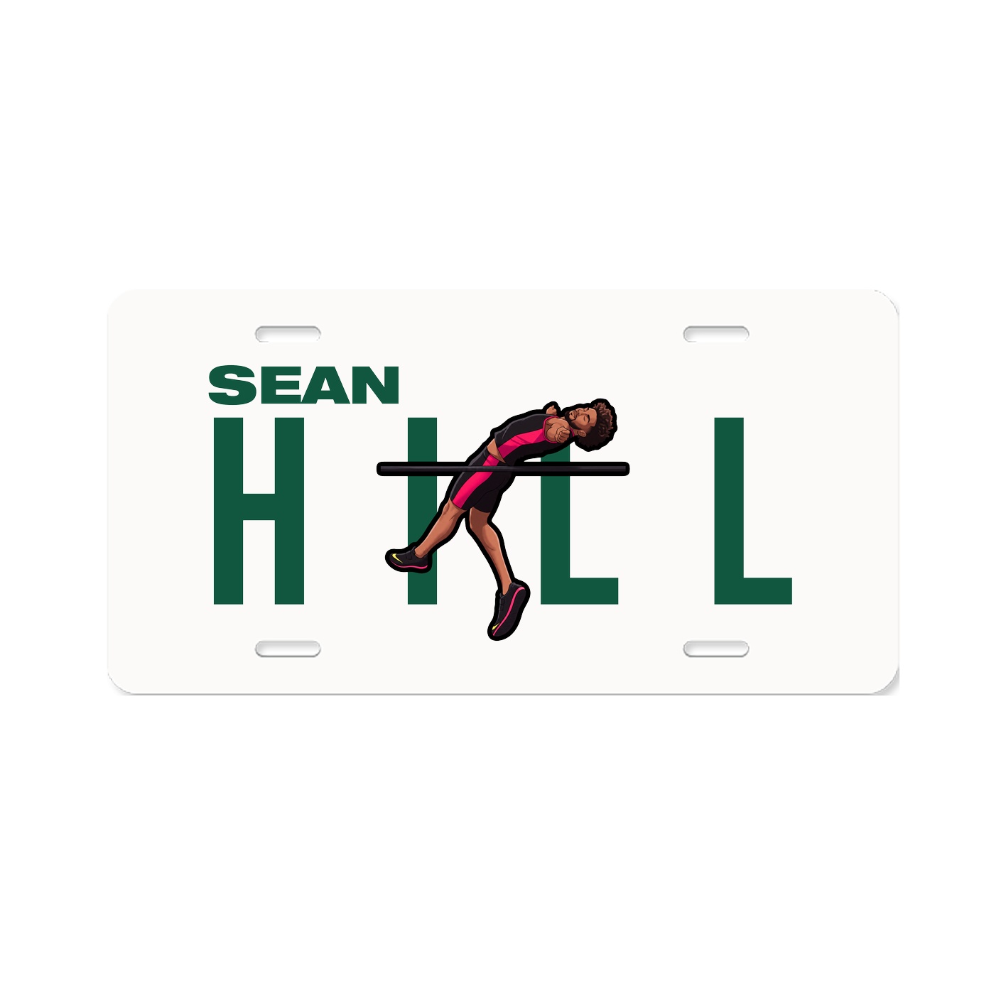 License Plate — Player Name in Classic