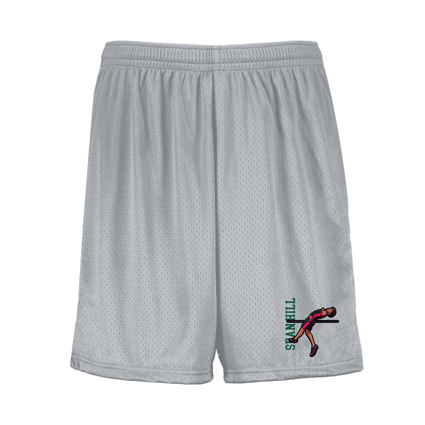 Shorts — Name Vertical in Silver