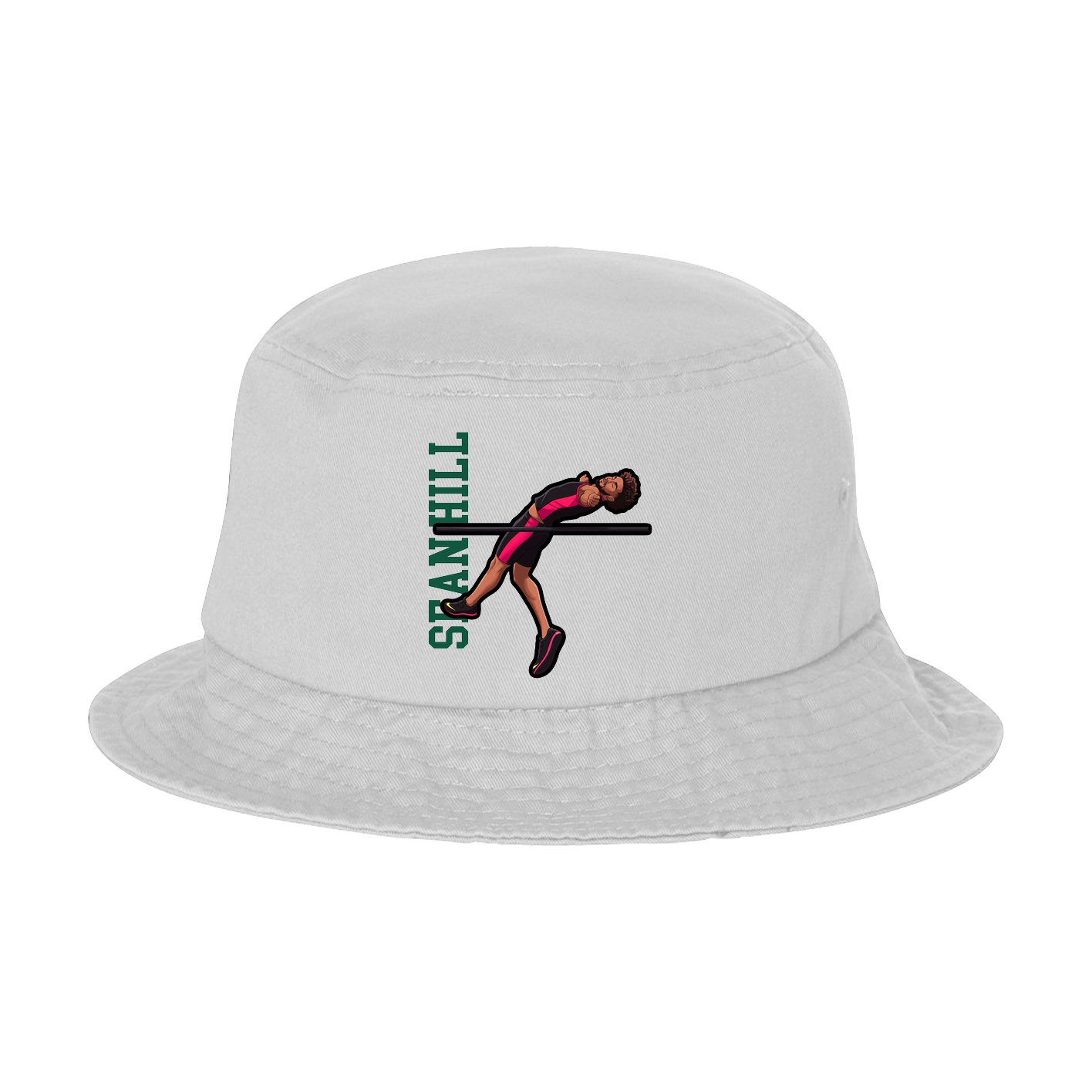 Bucket Cap — Name Vertical in White