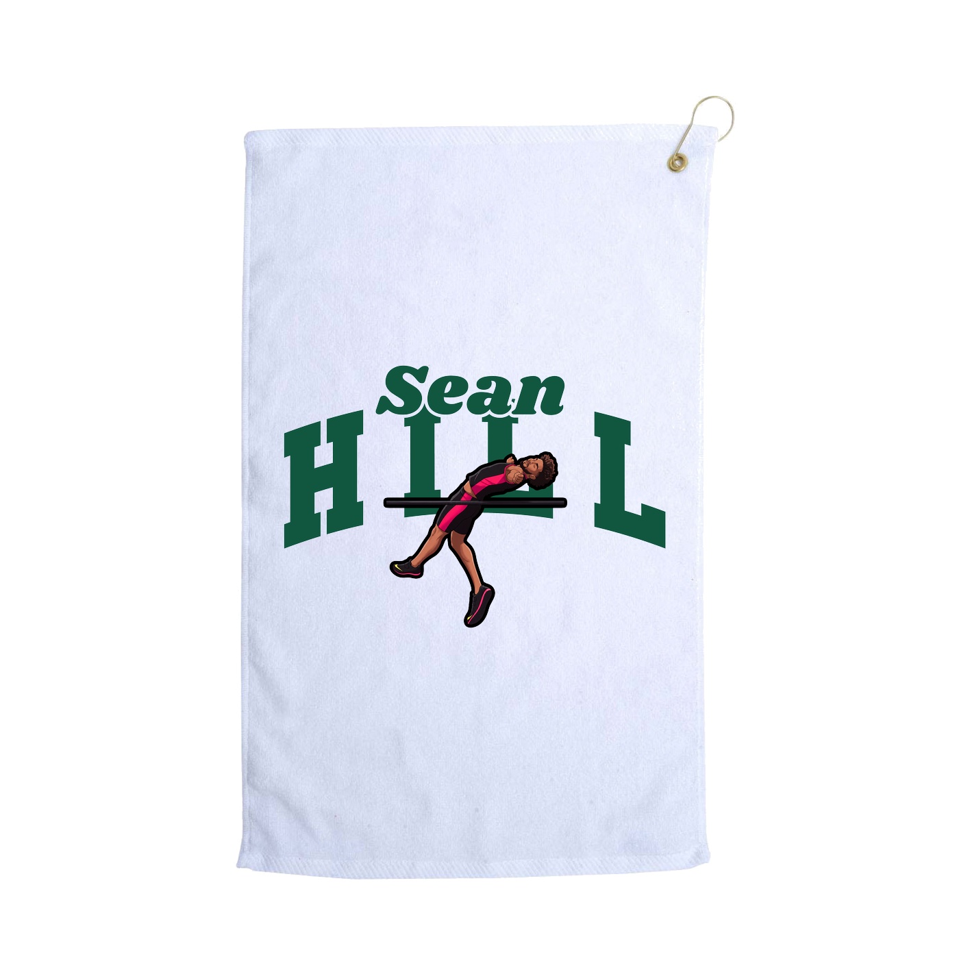 Golf Towel — Signature Arch in White