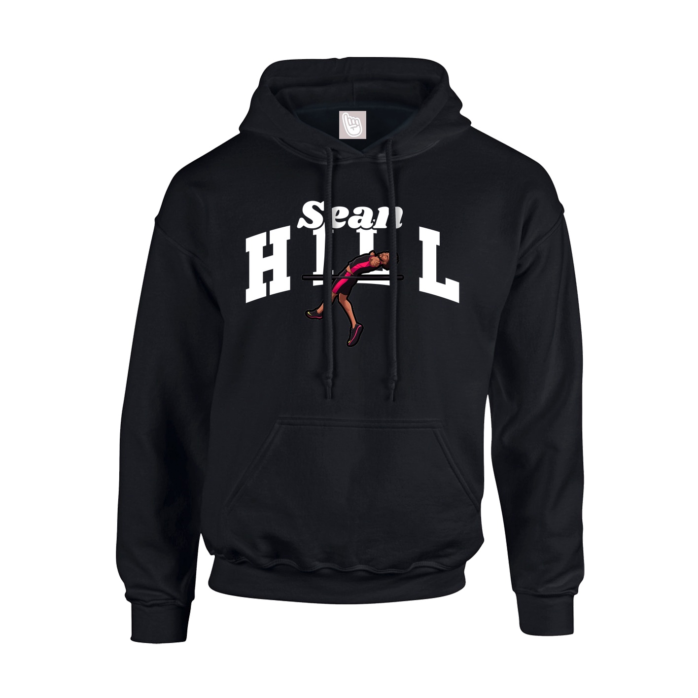 Youth Hoodie — Signature Arch in Black