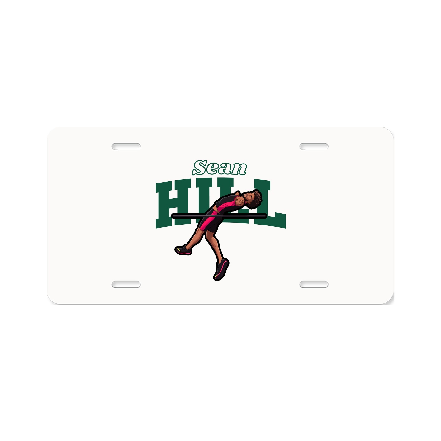 License Plate — Name Arch in Classic