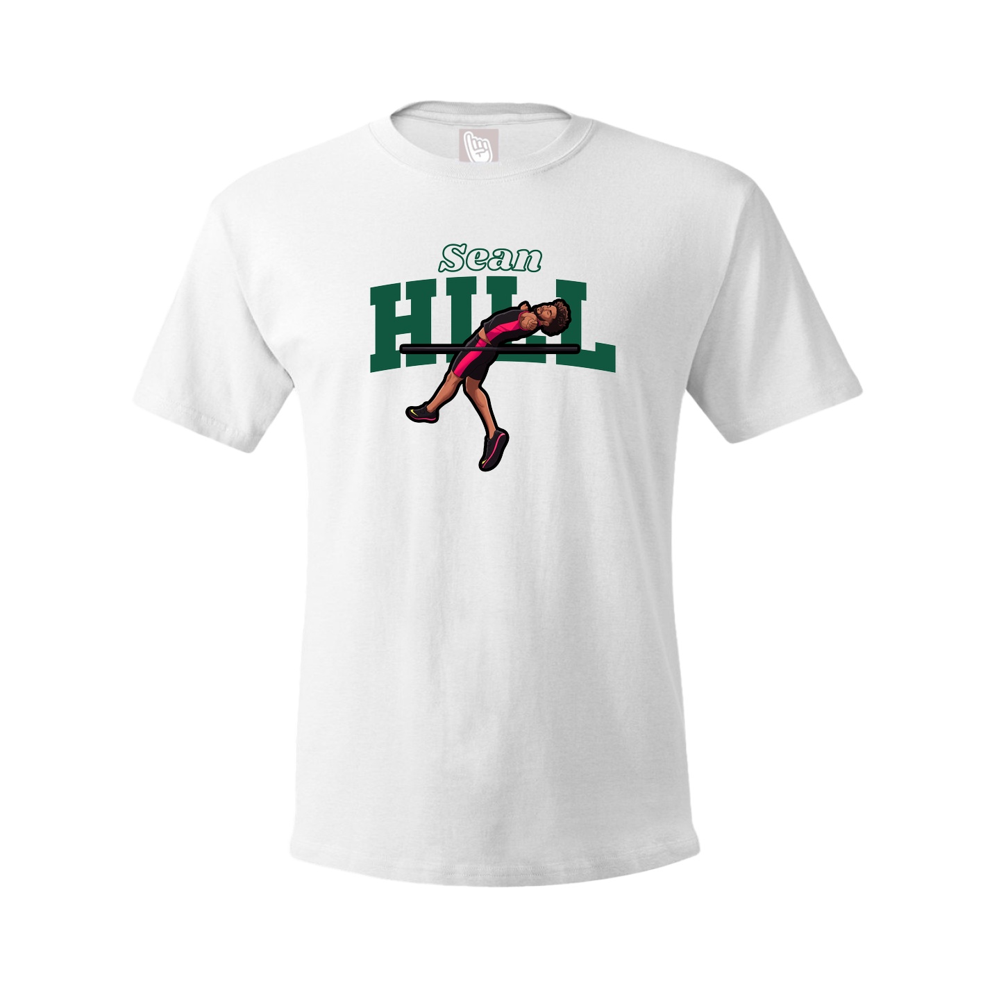 Youth Tee — Name Arch in White