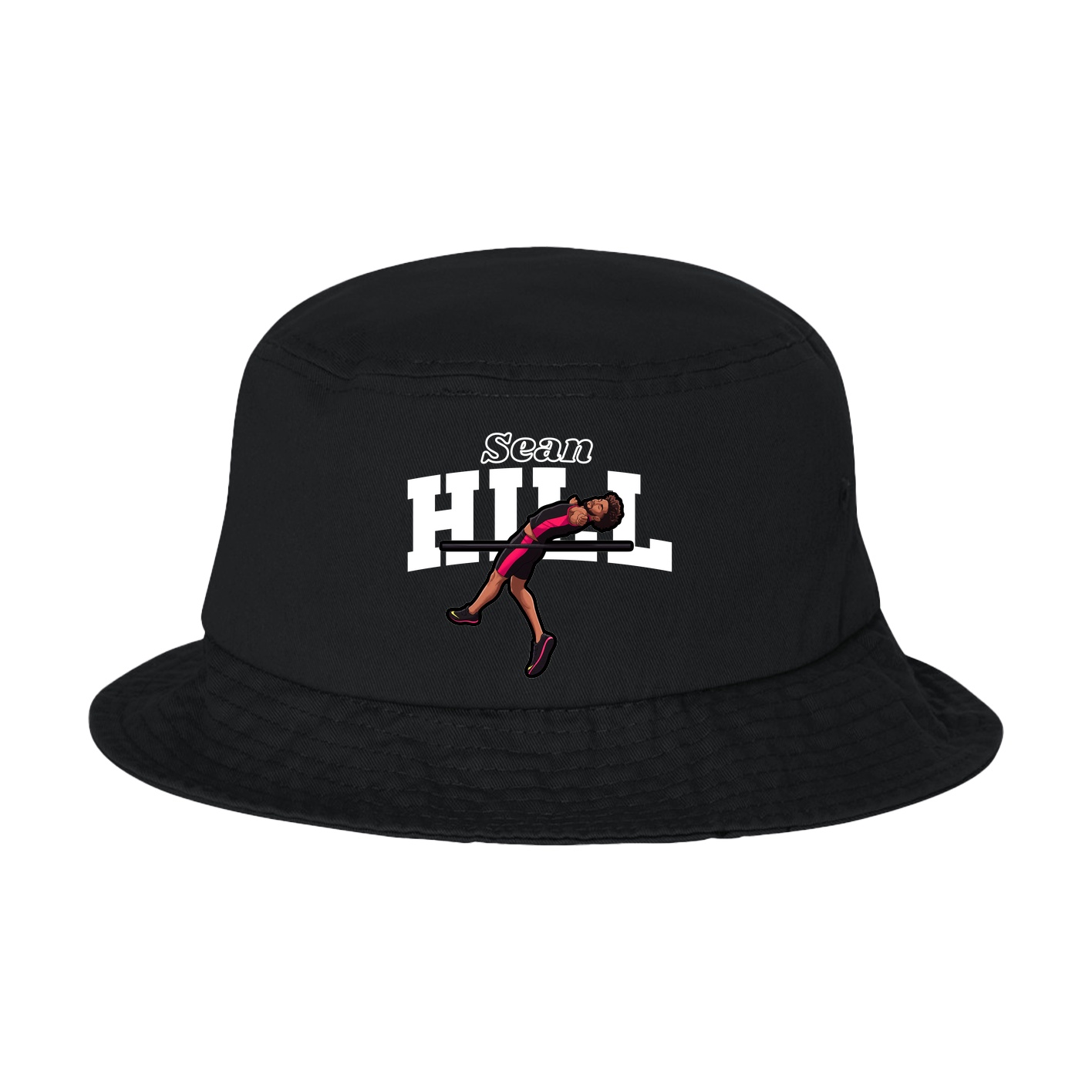 Bucket Cap — Name Arch in Black