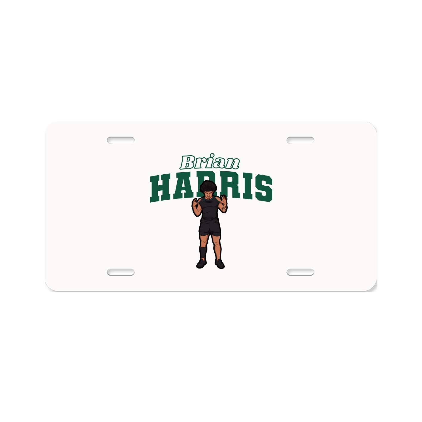 License Plate — Name Arch in Classic