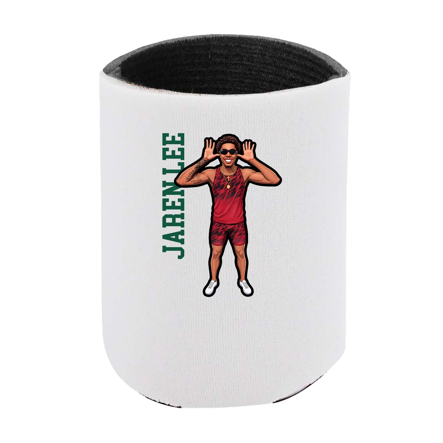 Can Holder — Name Vertical in White
