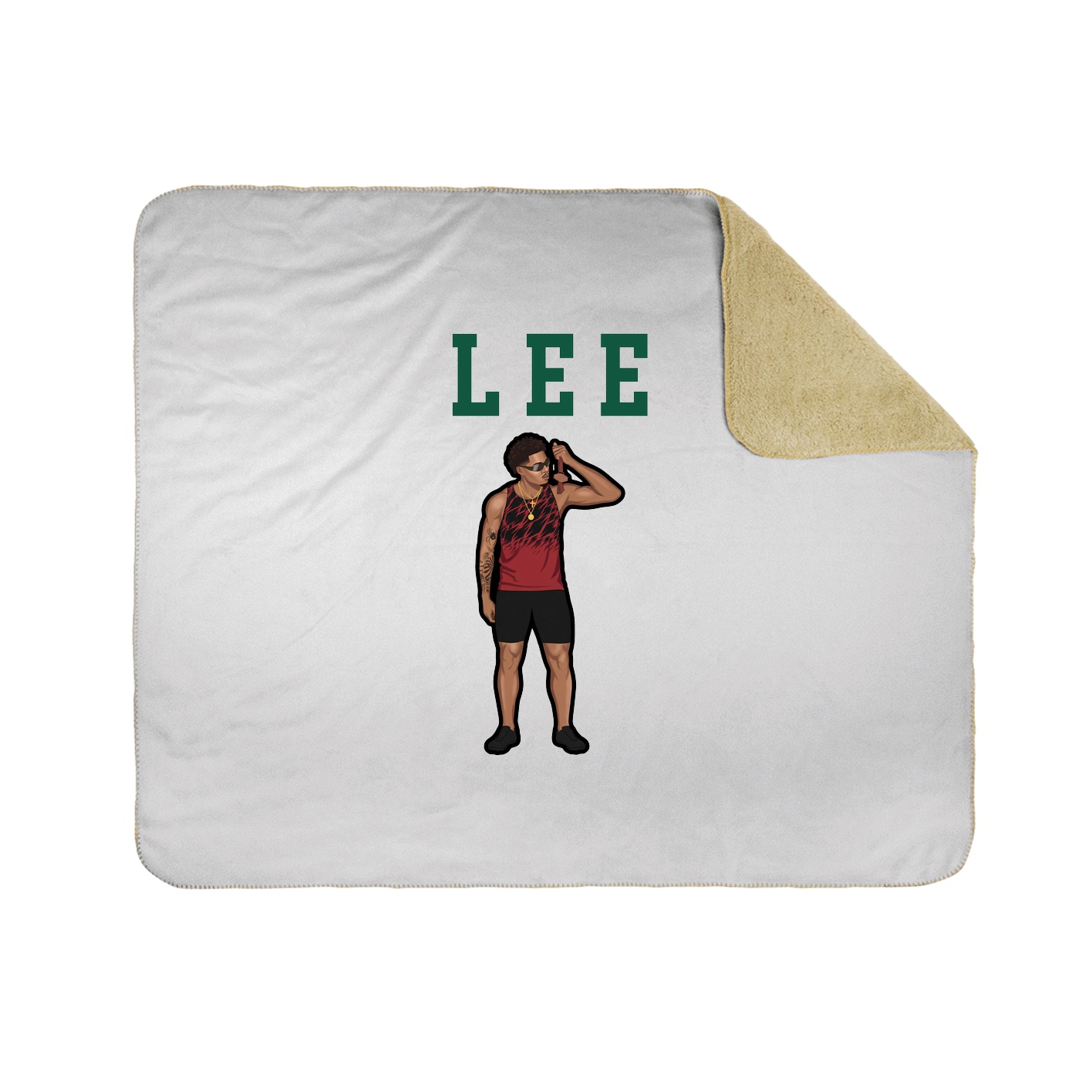 Throw Blanket — Shirsey in White