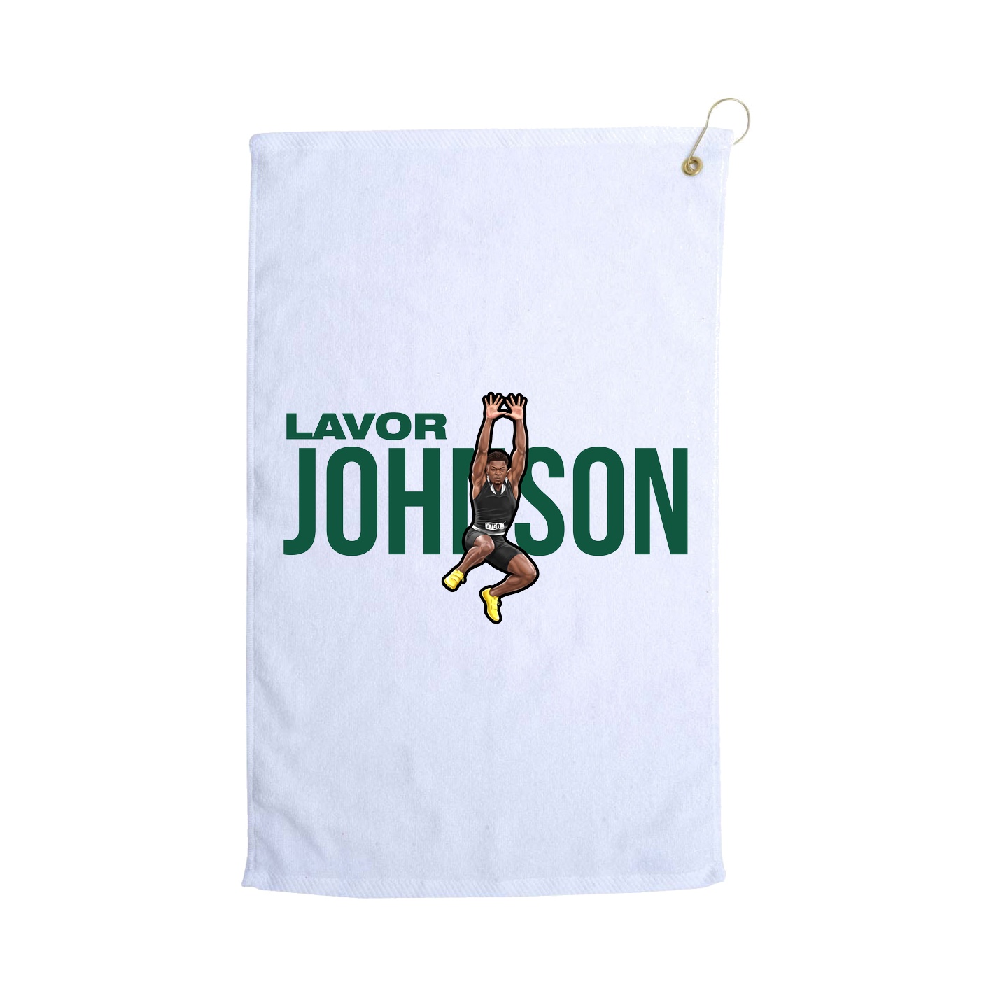 Golf Towel — Player Name in White