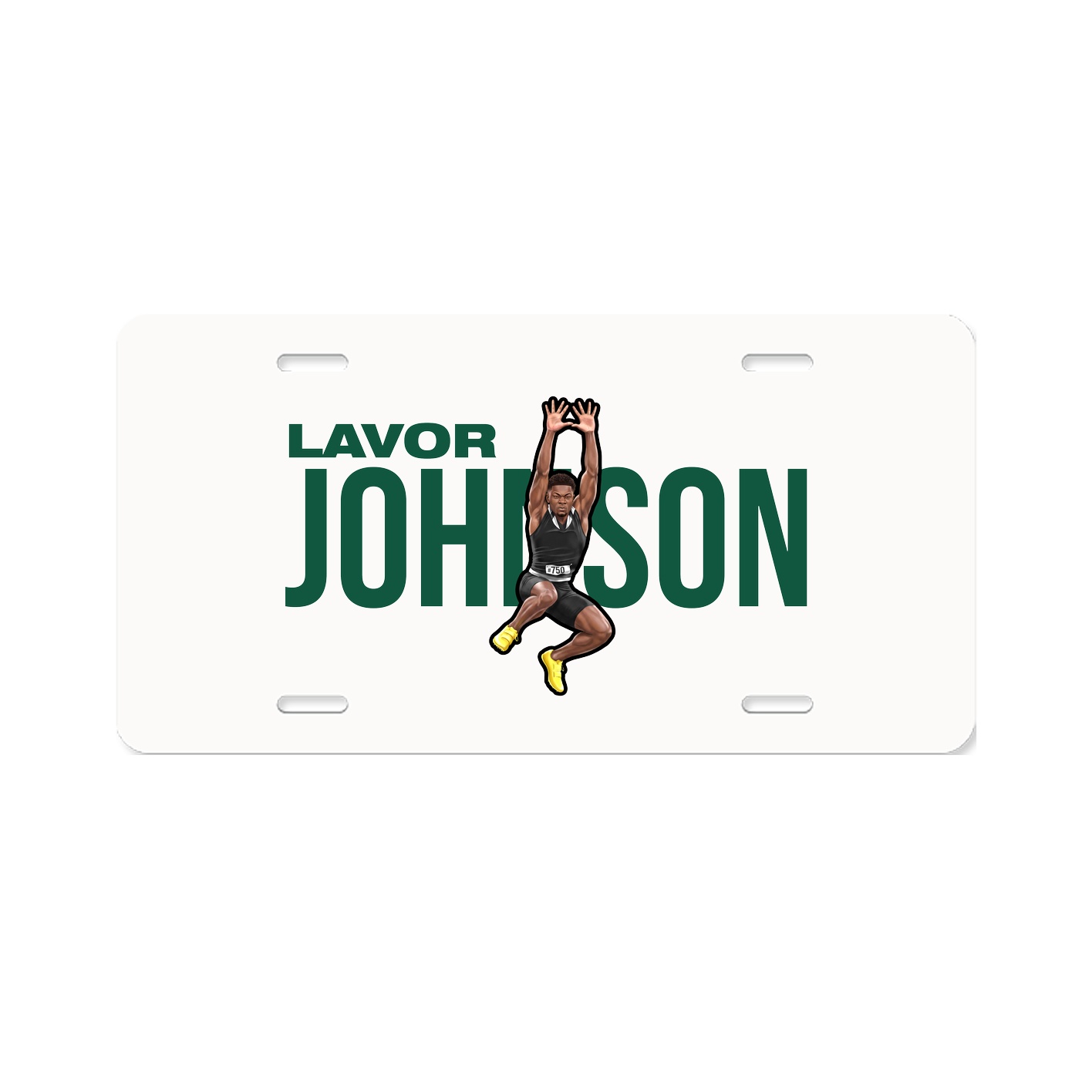 License Plate — Player Name in Classic