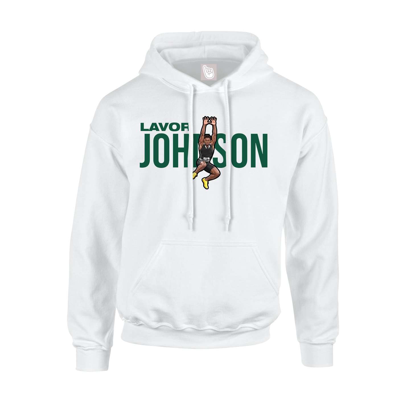 Hoodie — Player Name in White