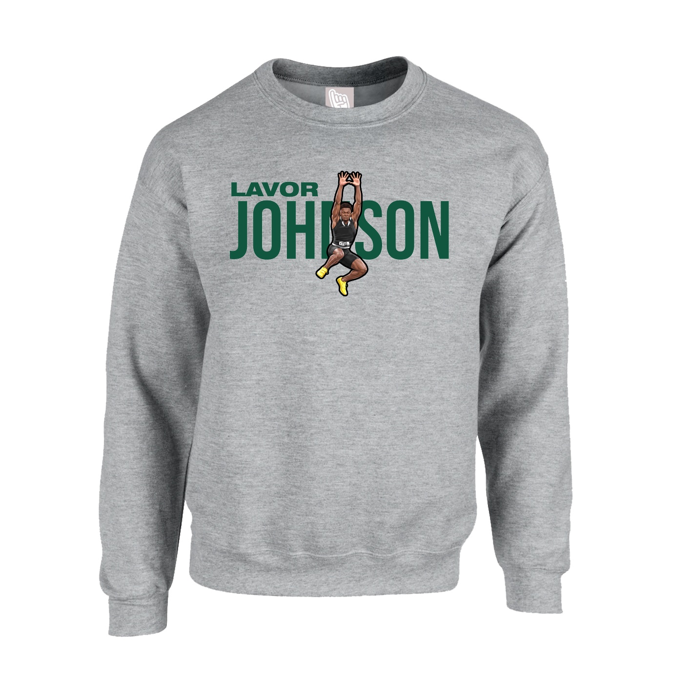 Fleece Crew — Player Name in Grey