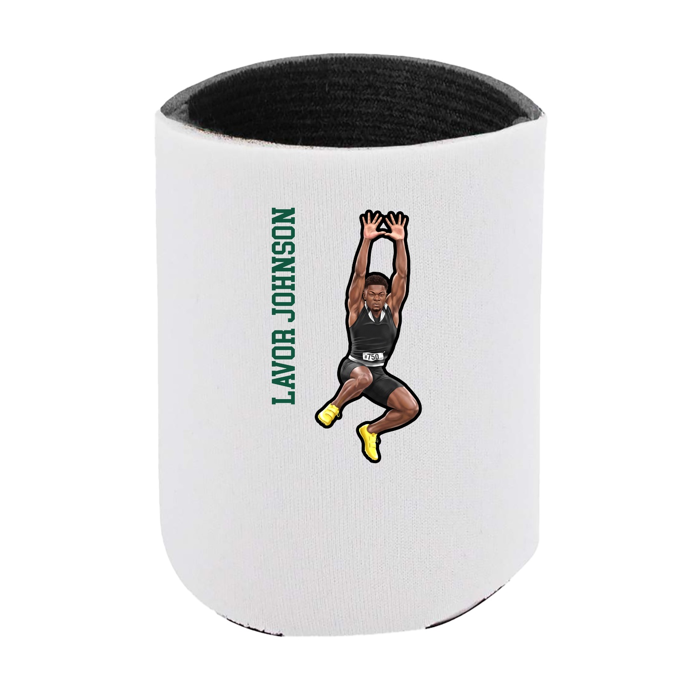 Can Holder — Name Vertical in White