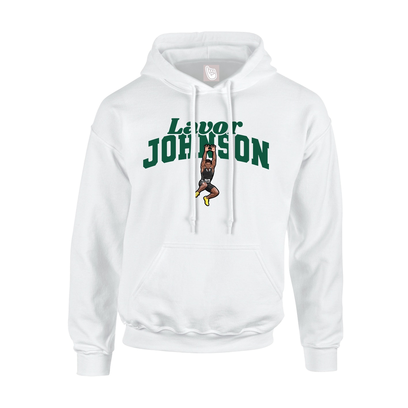 Hoodie — Signature Arch in White