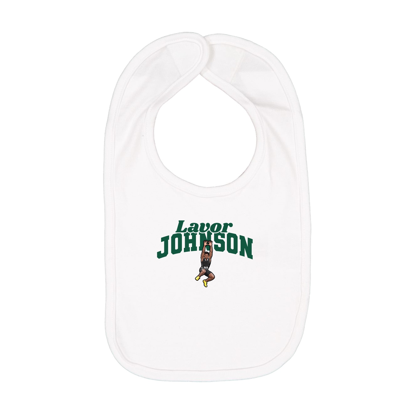 Infant Bib — Signature Arch in White