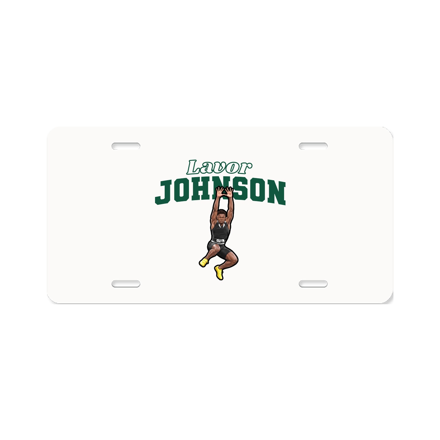 License Plate — Name Arch in Classic