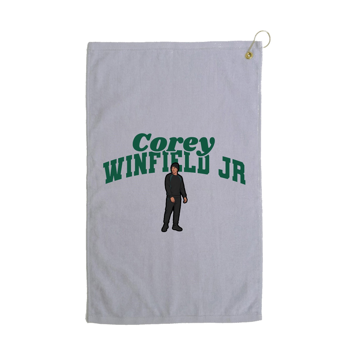 Golf Towel — Signature Arch in Grey