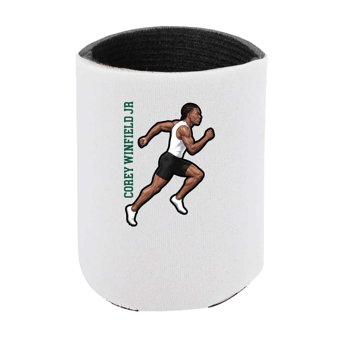 Can Holder — Name Vertical in White