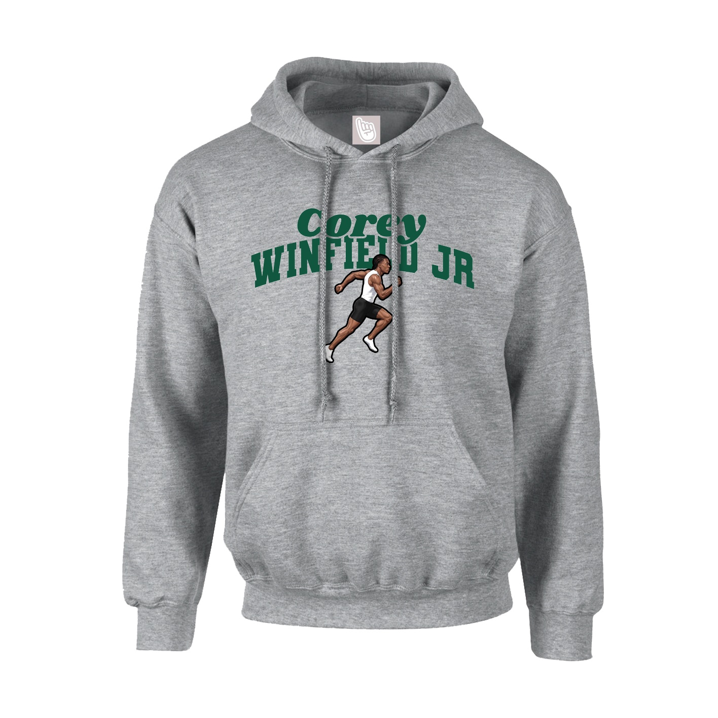 Hoodie — Signature Arch in Grey