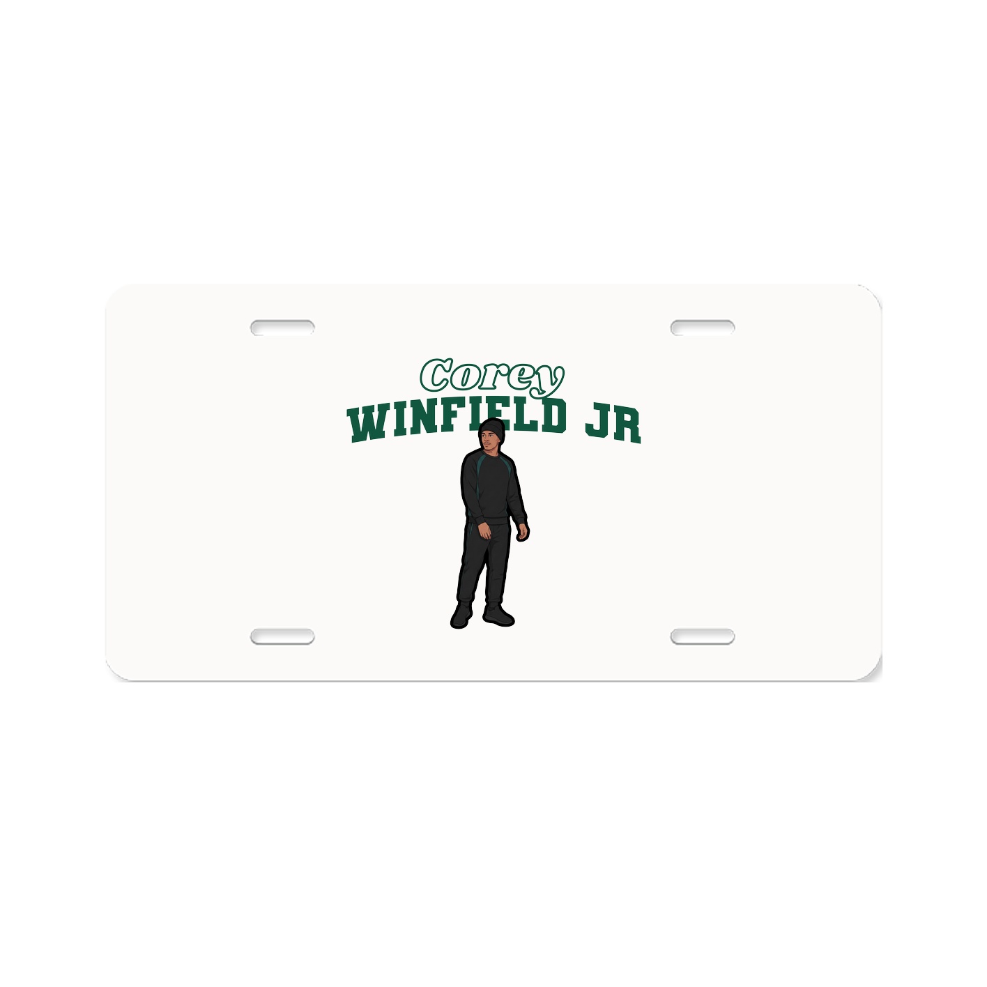 License Plate — Name Arch in Classic