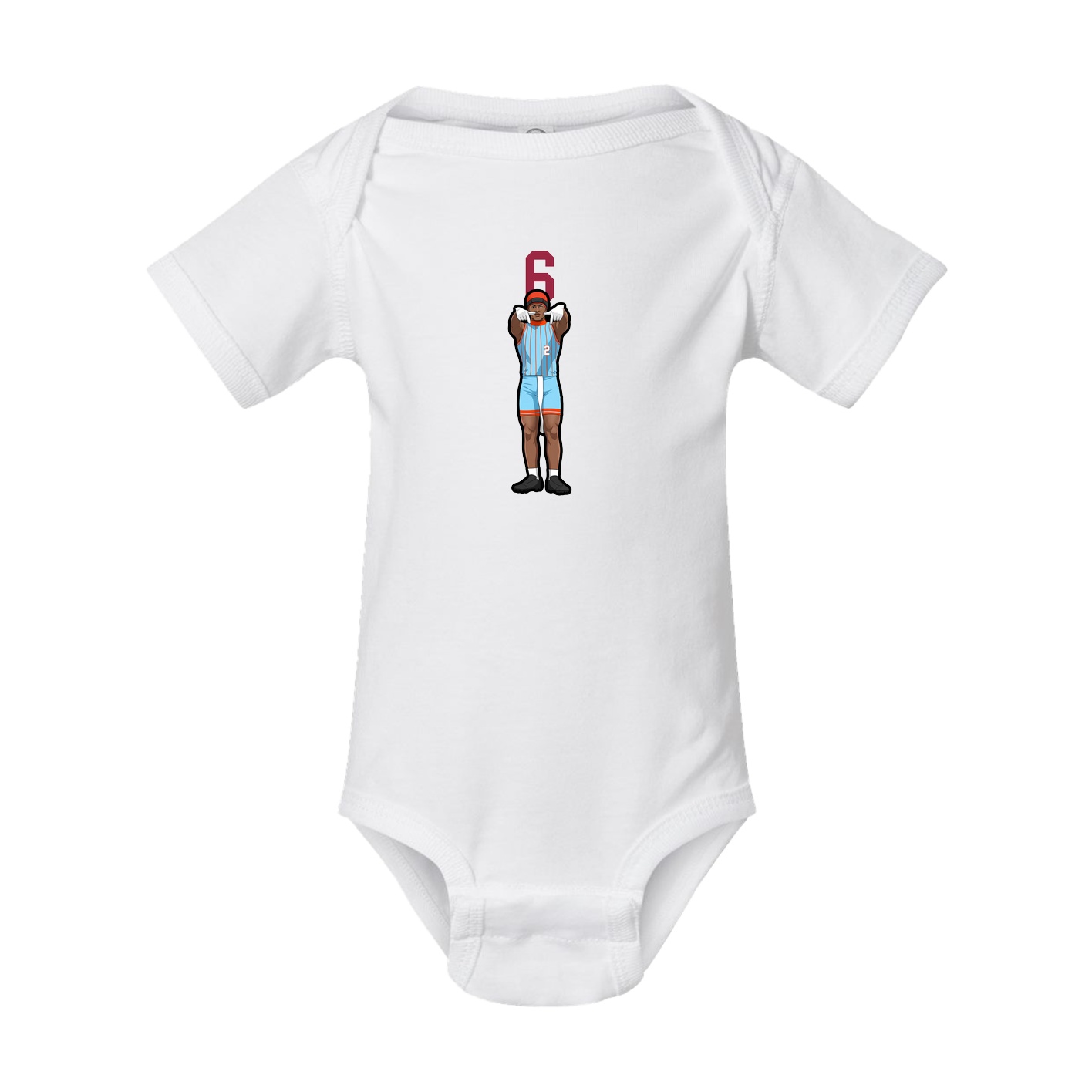 Baby Onesie — Number Top in White