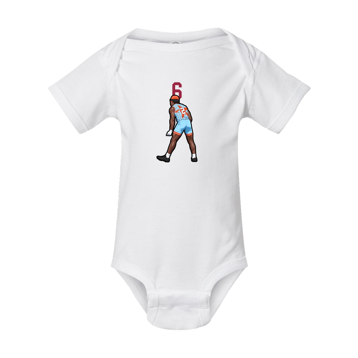 Baby Onesie — Number Top in White