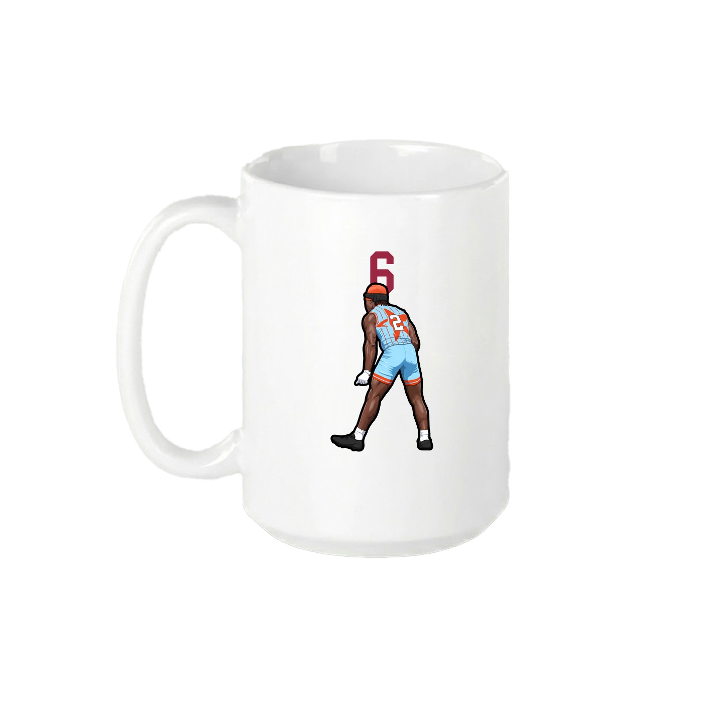 15oz Coffee Mug — Number Top in White