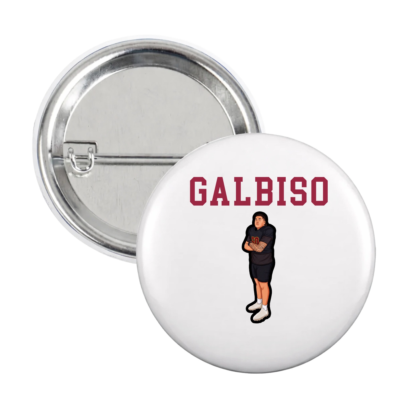 Game Day Button — Shirsey in White