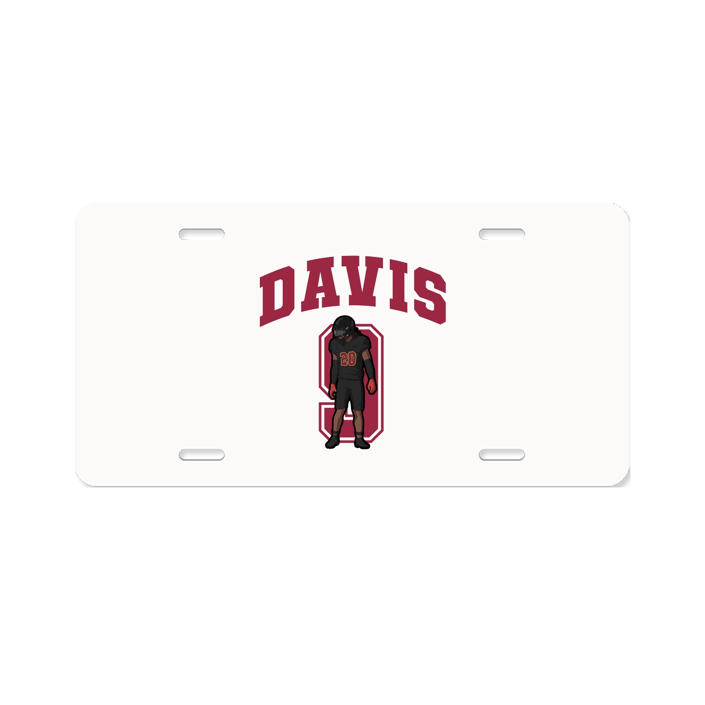 License Plate — Number in Classic
