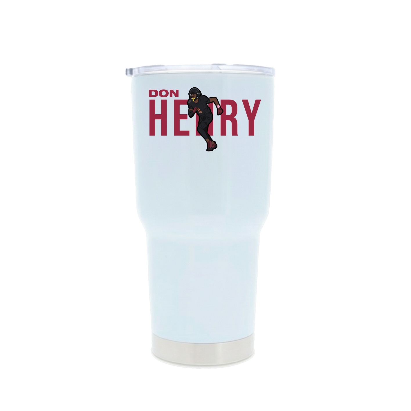 30oz Stainless Steel Tumbler — Player Name in White