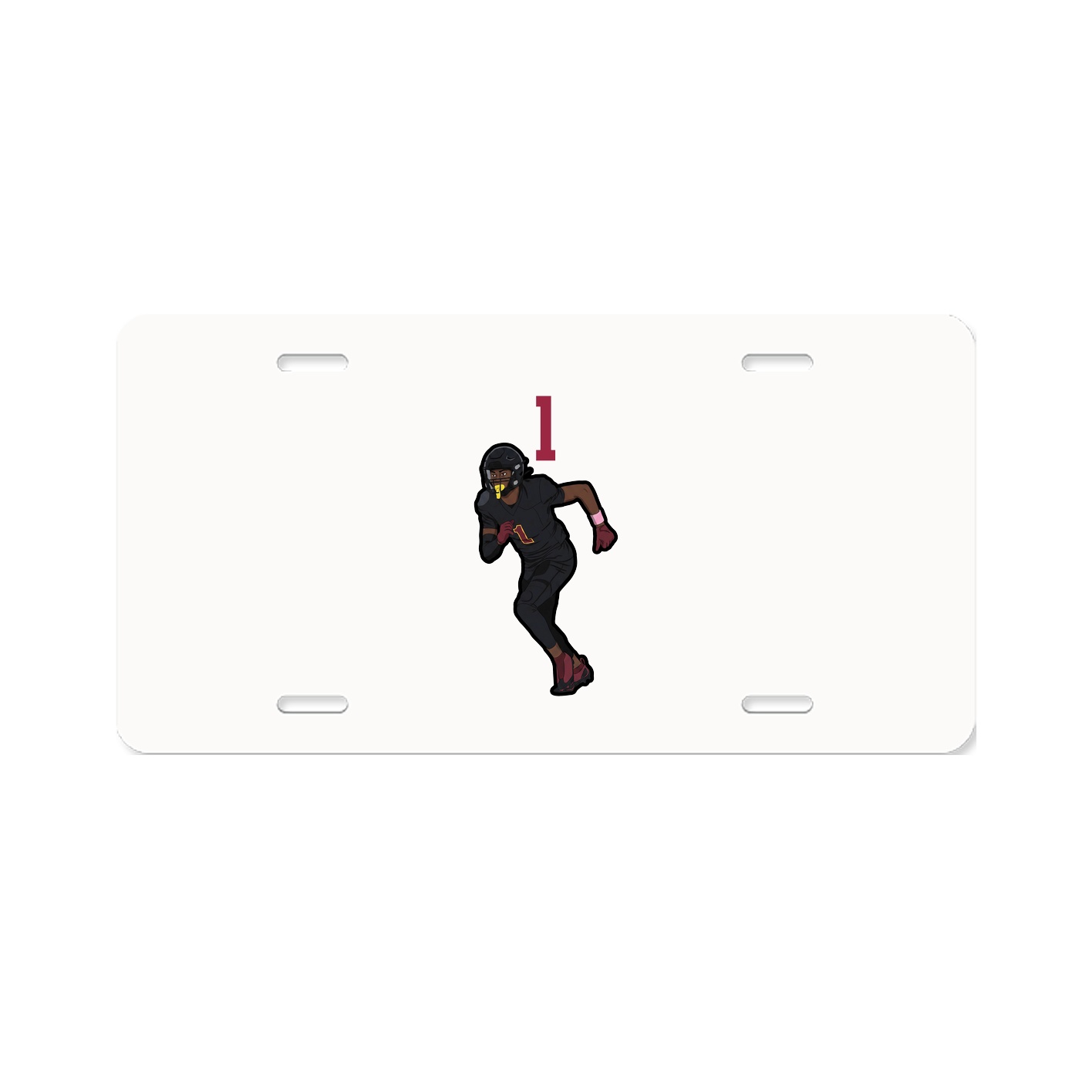 License Plate — Number Top in Classic